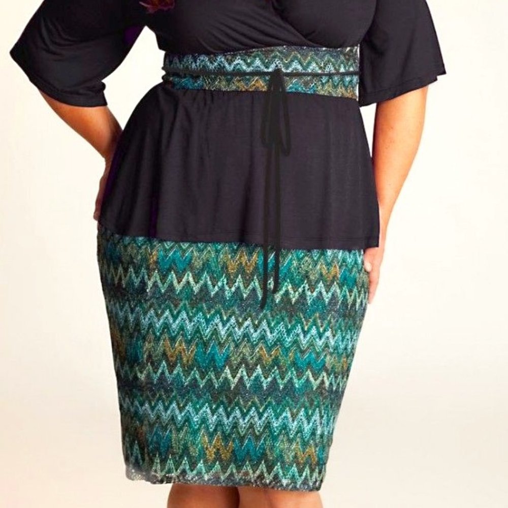 Igigi Penelope Skirt and Obi in Malachite Green